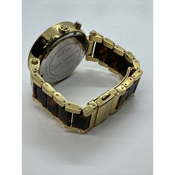 Michael Kors Parker MK5688 Women's Gold Tortoise Analog Dial Quartz Watch JNA432 - Picture 8 of 11